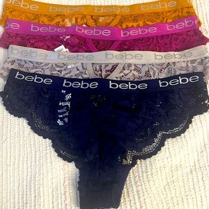Bundle of 4 Bebe size medium panties